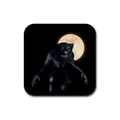 Werewolf Rubber Coaster (square)  by Valentinaart