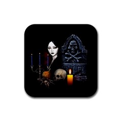 Vampires Night  Rubber Coaster (square)  by Valentinaart