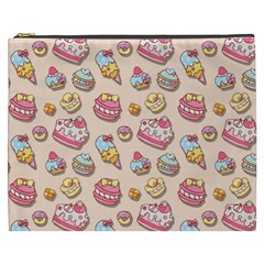 Sweet Pattern Cosmetic Bag (xxxl)  by Valentinaart