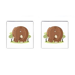 Cute Elephant Cufflinks (square) by Valentinaart