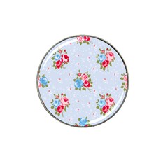 Cute Shabby Chic Floral Pattern Hat Clip Ball Marker (10 Pack) by NouveauDesign