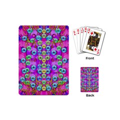 Festive Metal And Gold In Pop Art Playing Cards (mini)  by pepitasart