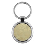 modern, gold,polka dots, metallic,elegant,chic,hand painted, beautiful,contemporary,deocrative,decor Key Chains (Round)  Front