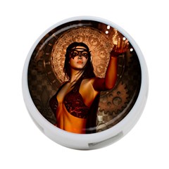 Wonderful Fantasy Women With Mask 4-port Usb Hub (two Sides)  by FantasyWorld7