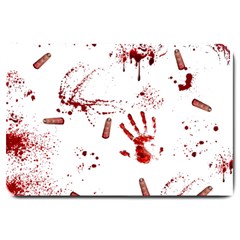 Massacre  Large Doormat  by Valentinaart