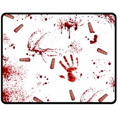 Massacre  Fleece Blanket (medium)  by Valentinaart