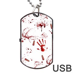 Massacre  Dog Tag Usb Flash (one Side) by Valentinaart