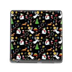 Christmas Pattern Memory Card Reader (square) by Valentinaart