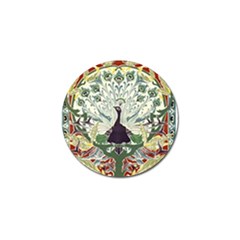 Art Nouveau Peacock Golf Ball Marker by NouveauDesign