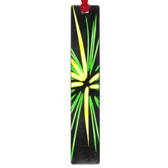 Fireworks Green Happy New Year Yellow Black Sky Large Book Marks by Alisyart