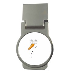 Cute Snowman Money Clips (round)  by Valentinaart