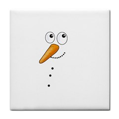 Cute Snowman Tile Coasters by Valentinaart