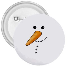 Cute Snowman 3  Buttons by Valentinaart