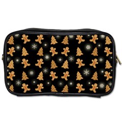 Ginger Cookies Christmas Pattern Toiletries Bags