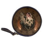 Awesome Creepy Skull With Rat And Wings Classic 20-CD Wallets Front