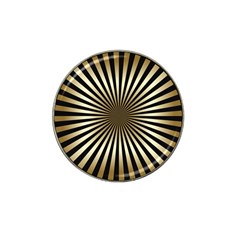 Art Deco Goldblack Hat Clip Ball Marker (4 Pack) by NouveauDesign