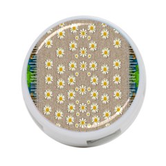 Star Fall Of Fantasy Flowers On Pearl Lace 4-port Usb Hub (two Sides)  by pepitasart