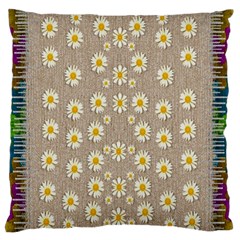 Star Fall Of Fantasy Flowers On Pearl Lace Standard Flano Cushion Case (one Side)