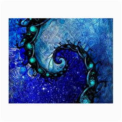 Nocturne Of Scorpio, A Fractal Spiral Painting Small Glasses Cloth (2-side) by jayaprime