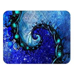 Nocturne Of Scorpio, A Fractal Spiral Painting Double Sided Flano Blanket (large)  by jayaprime