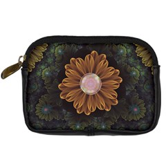 Abloom In Autumn Leaves With Faded Fractal Flowers Digital Camera Cases by jayaprime