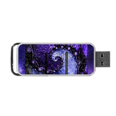 Beautiful Violet Spiral For Nocturne Of Scorpio Portable Usb Flash (one Side) by jayaprime