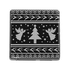 Ugly Christmas Sweater Memory Card Reader (square) by Valentinaart