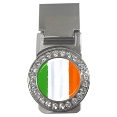 Flag Ireland, Banner Watercolor Painting Art Money Clips (cz)  by picsaspassion