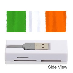 Flag Ireland, Banner Watercolor Painting Art Memory Card Reader (stick)  by picsaspassion
