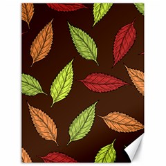 Autumn Leaves Pattern Canvas 18  X 24   by Mariart