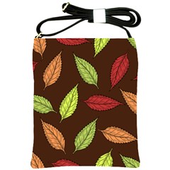 Autumn Leaves Pattern Shoulder Sling Bags