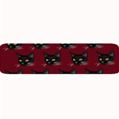 Face Cat Animals Red Large Bar Mats by Mariart