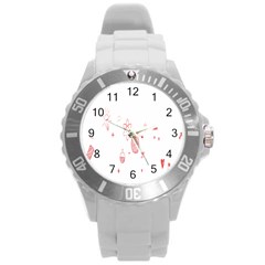 Formulas Laboratories Formulas Mathematics Chemistry Round Plastic Sport Watch (l) by Mariart