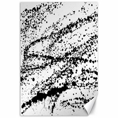 Ink Splatter Texture Canvas 12  X 18   by Mariart