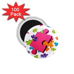 Passel Picture Green Pink Blue Sexy Game 1.75  Magnets (100 pack) 