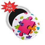 Passel Picture Green Pink Blue Sexy Game 2.25  Magnets (100 pack) 