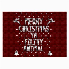 Ugly Christmas Sweater Large Glasses Cloth (2-side) by Valentinaart