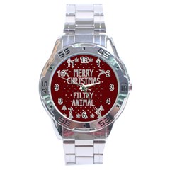 Ugly Christmas Sweater Stainless Steel Analogue Watch by Valentinaart