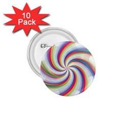 Prismatic Hole Rainbow 1 75  Buttons (10 Pack) by Mariart
