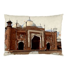 Agra Taj Mahal India Palace Pillow Case (two Sides) by Celenk