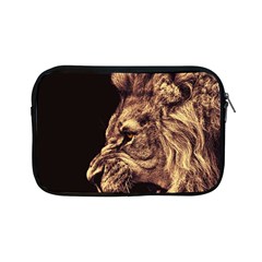 Angry Male Lion Gold Apple Ipad Mini Zipper Cases by Celenk