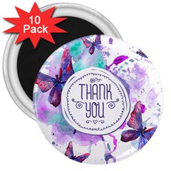 Thank You 3  Magnets (10 Pack) 