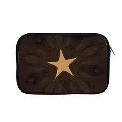 Rustic Elegant Brown Christmas Star Design Apple Macbook Pro 13  Zipper Case by yoursparklingshop