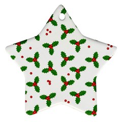 Christmas Pattern Star Ornament (two Sides) by Valentinaart