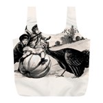 Vintage Thanksgiving Full Print Recycle Bags (L) 