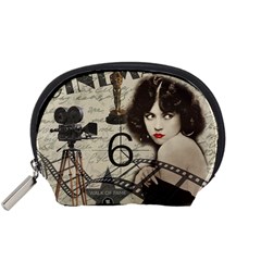 Vintage Cinema Accessory Pouches (small)  by Valentinaart