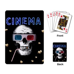 Cinema Skull Playing Card by Valentinaart