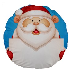 Christmas Santa Claus Letter Large 18  Premium Round Cushions by Alisyart