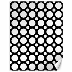 Tileable Circle Pattern Polka Dots Canvas 36  X 48   by Alisyart