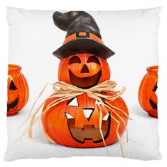 Funny Halloween Pumpkins Large Cushion Case (one Side)